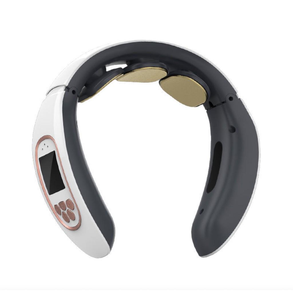 Máy massage xung điện kiêm sưởi ấm cho vai cổ bằng Dr.Meridians có remote điều khiển