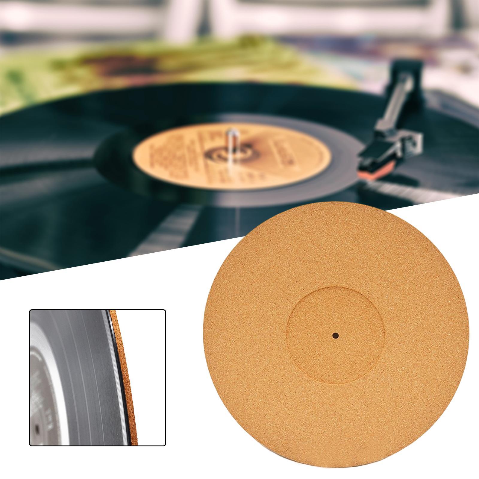 12 inch Cork Turntable Mat Turntable Record Mat for Vinyl Record Players