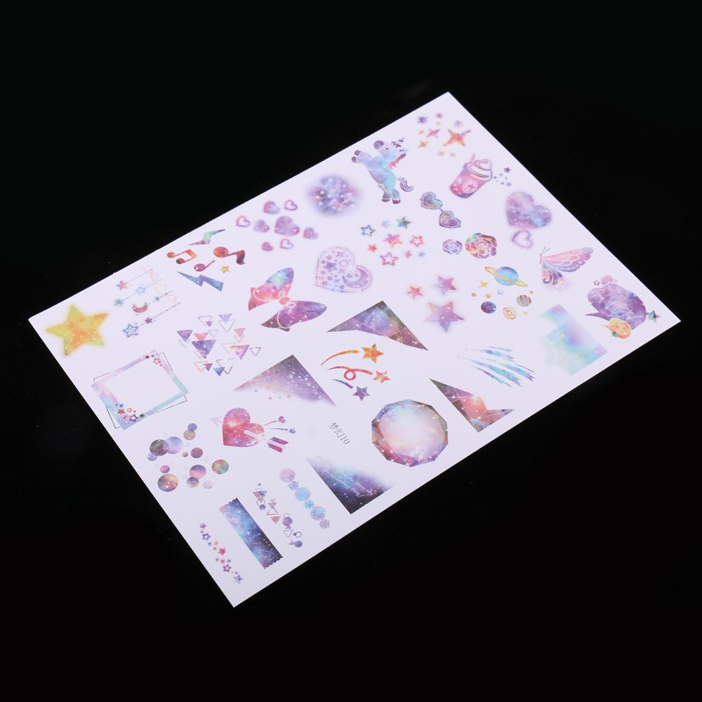 10 Sheets Horse Butterfly Photo Album Scrapbook Stickers Embellishments