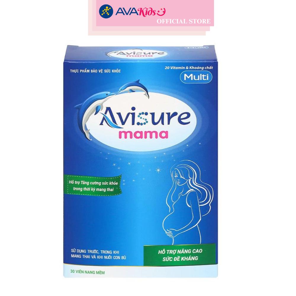 Bộ 2 hộp viên uống Avisure mama bổ sung vitamin và khoáng chất 60 viên