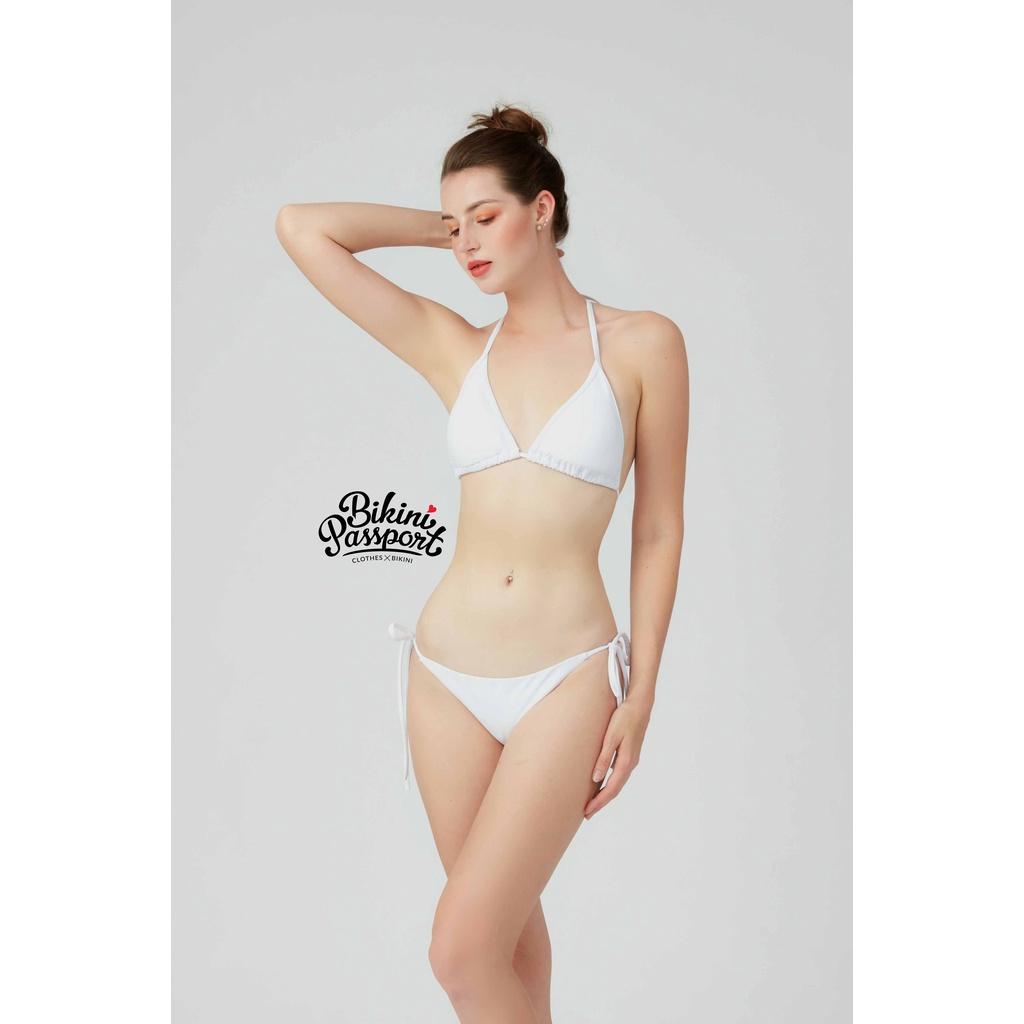 Bộ đồ bơi NỮ BIKINI PASSPORT kiểu Bikini cơ bản tam giác - Trắng - BS143_WH