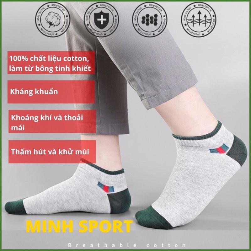 Tất nam nữ cao cấp sợi bông thoáng khí kháng khuẩn thấm hút mồ hôi HENG KANG KNITTING