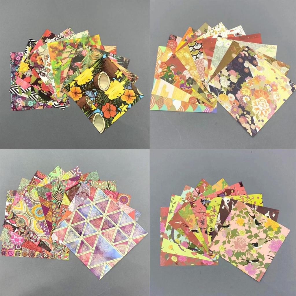 Giấy Thủ Công Gấp Origami - Nhiều Hình Đẹp 50 Tờ 2 Mặt Màu (15x15cm)