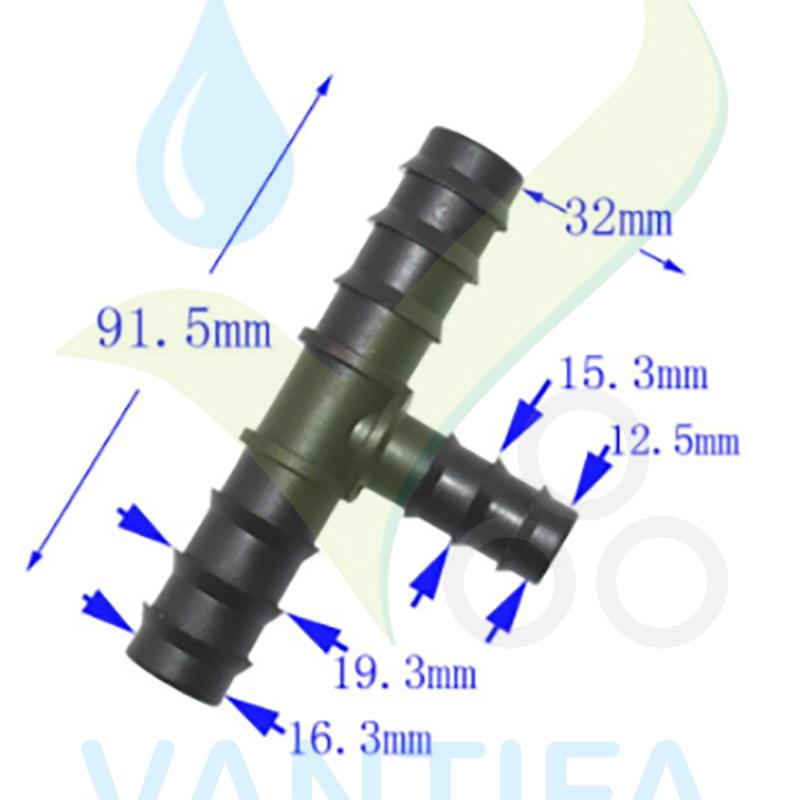 Tê giảm  LDPE 20mm - 16mm