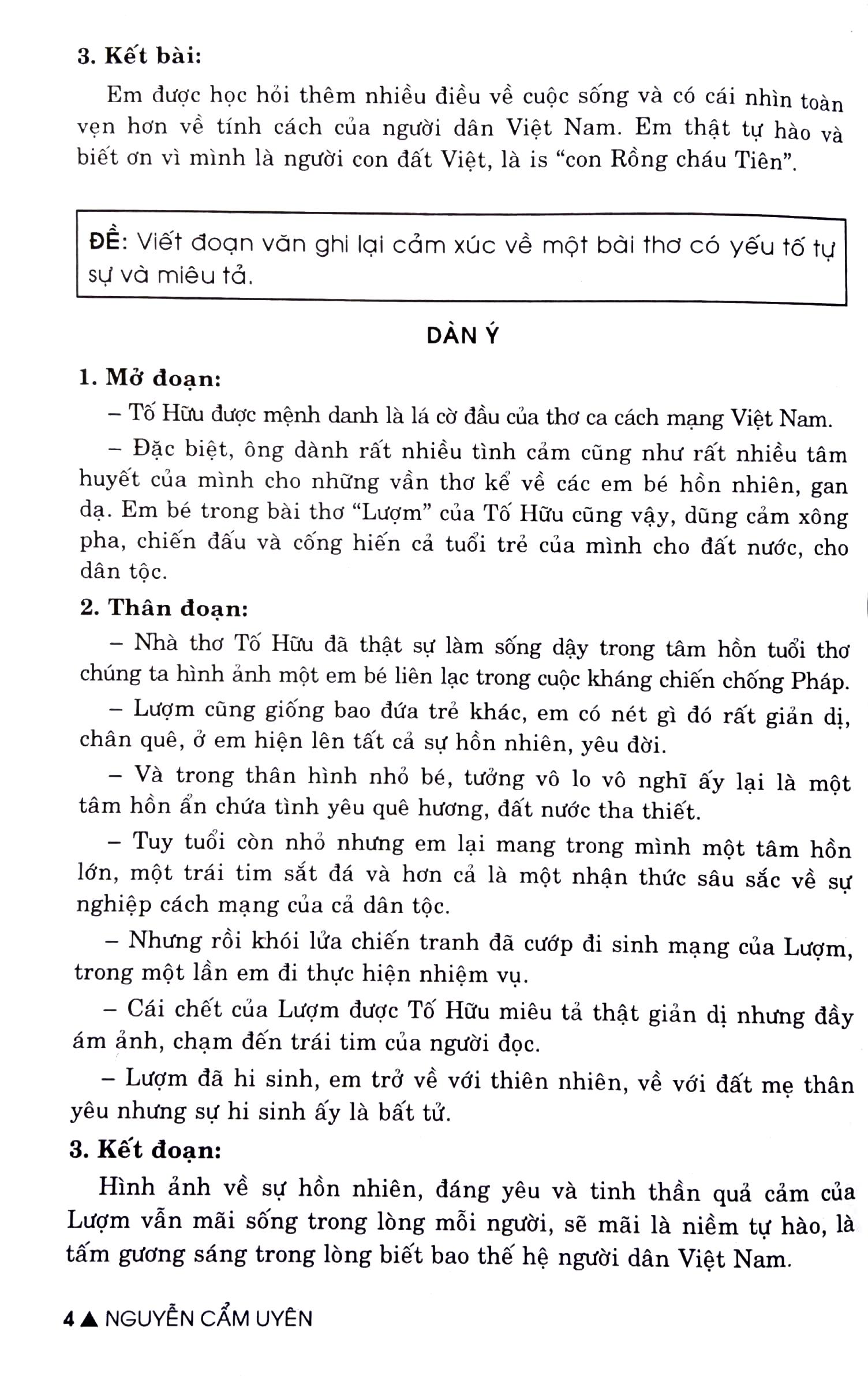 Bồi Dưỡng Năng Lực Tập Làm Văn Lớp 6