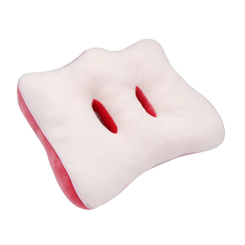 Memory Foam Seat Cushion Office Chair Pillow Relief Back 41x31x9cm Beige