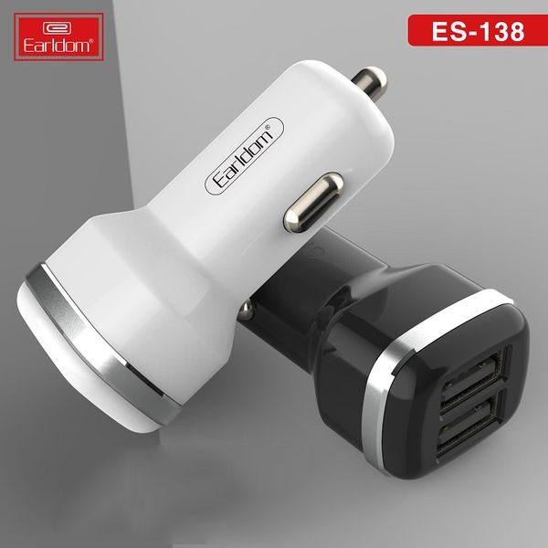 Củ sạc ô tô Es138, tẩu xạc trên xe hơi 2 cổng usb có dây sạc đi kèm dành cho iphone samsung DATA shop - Hàng Chính Hãng