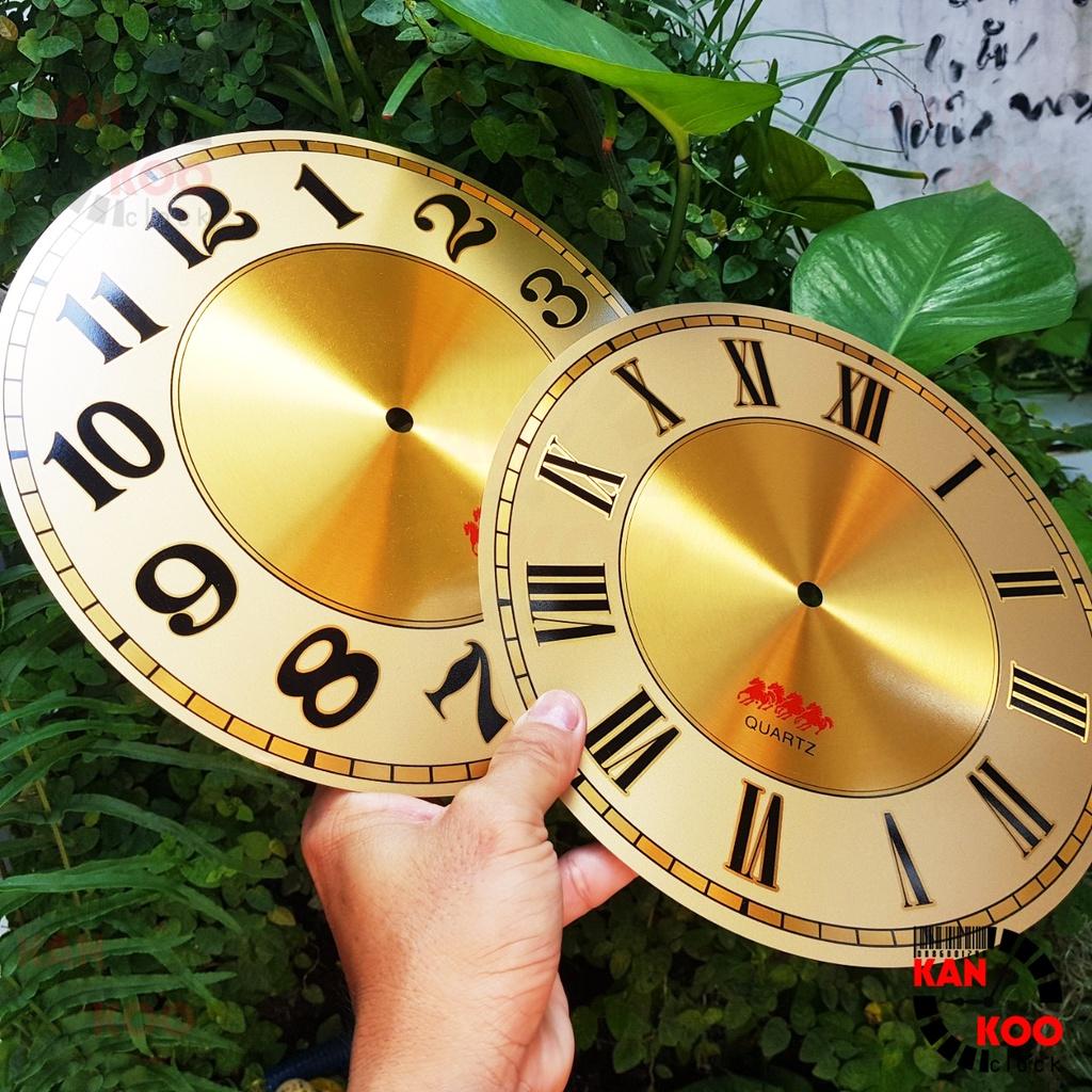 Mặt số đồng hồ treo tường nhôm đường kính 25.2cm - kiểu số La Mã