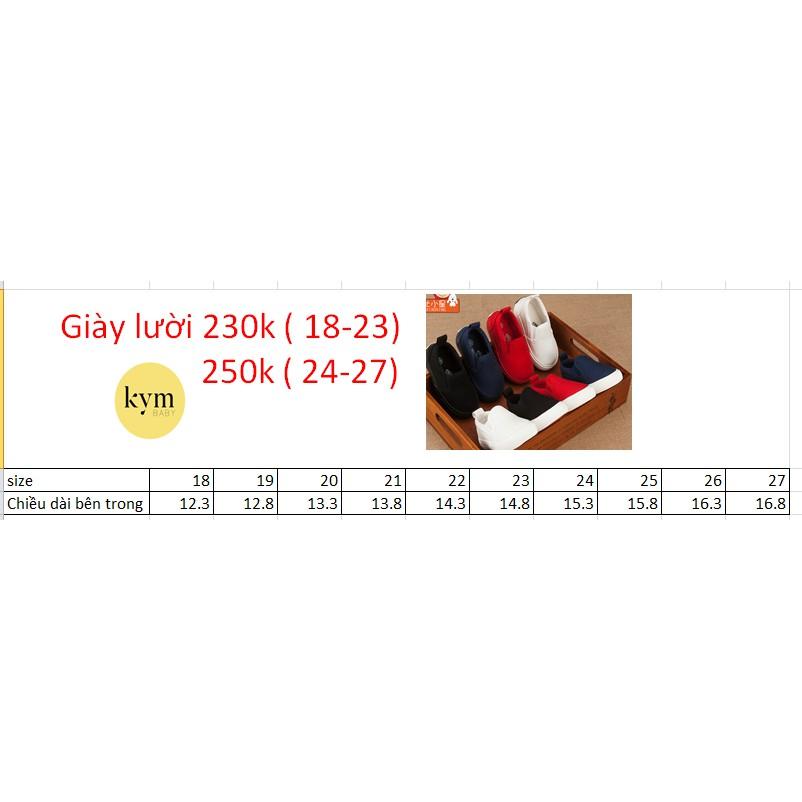 Giày thể thao lười đen cho bé G16T757