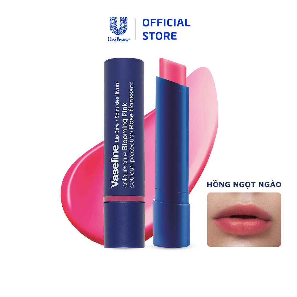 Son dưỡng môi Vaseline Colour+Care Blooming Pink 3g