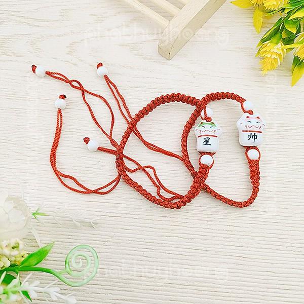 Vòng tay chỉ đỏ mèo ai cũng đeo được có dây rút