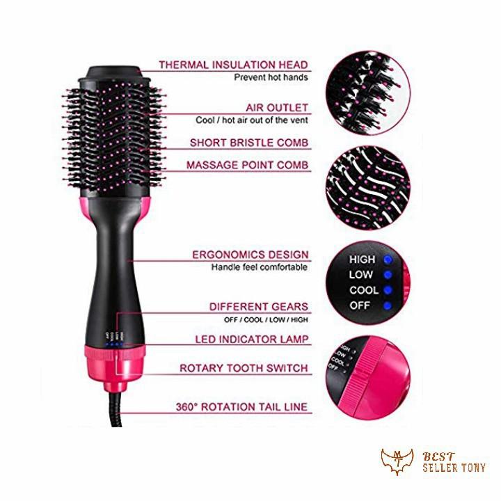 Máy làm tóc đa năng 2in1 kiêm sấy khí tạo phồng FABHAIR - Best Seller Tony