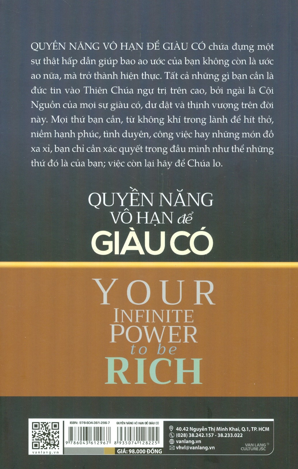 QUYỀN NĂNG VÔ HẠN ĐỂ GIÀU CÓ - Người Công Giáo Nên Đọc Và Cả Người Không Công Giáo Cũng Cần Đọc