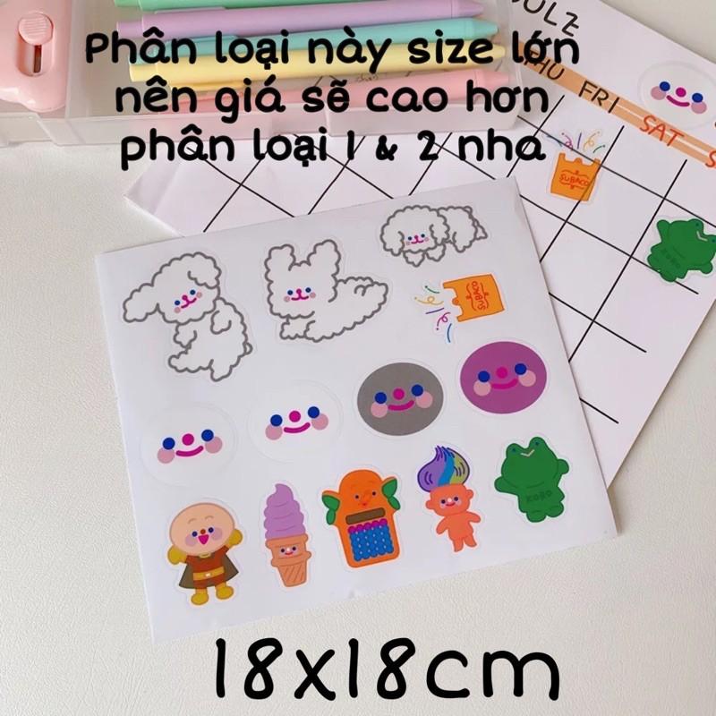 Sticker dán trang trí MILKJOY - Nhãn dán thỏ Fluffy Rabbit - Sticker gấu Bear