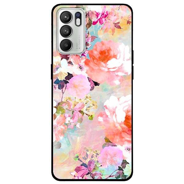 Ốp lưng dành cho Oppo Reno 6 - Reno 6 5G - Reno 6Z 5G - Hoa Hồng Sơn Nước
