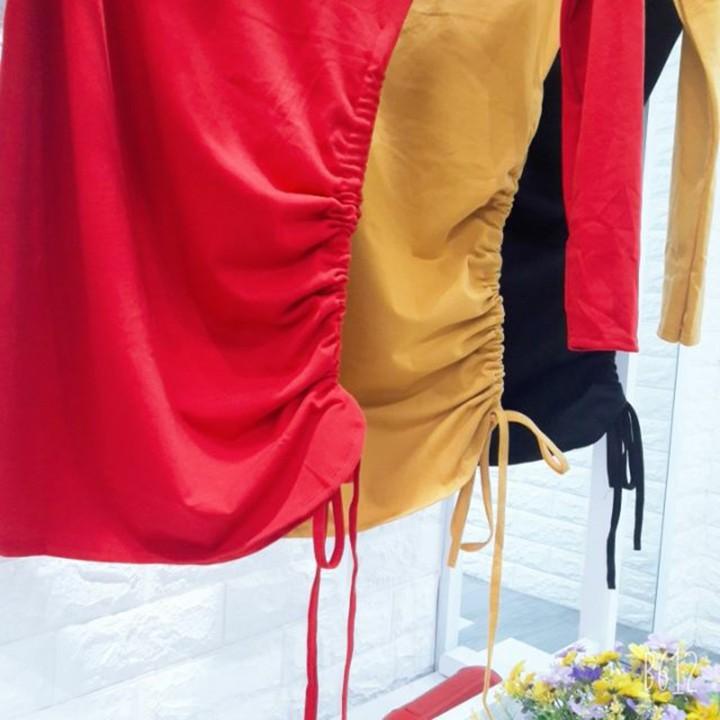 Váy body tay dài dài lệch vai thời trang XIXO - DAM0012