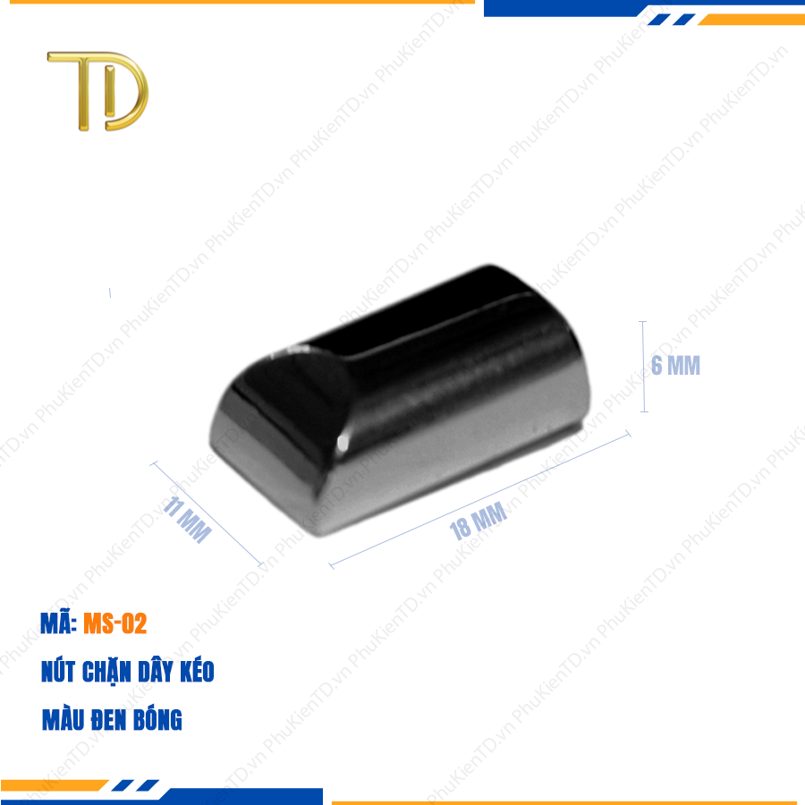 Chốt chặn dây kéo, Chặn đầu dây kéo túi xách, Đầu chặn dây khóa túi xách mạ điện độ bền 5-8 năm