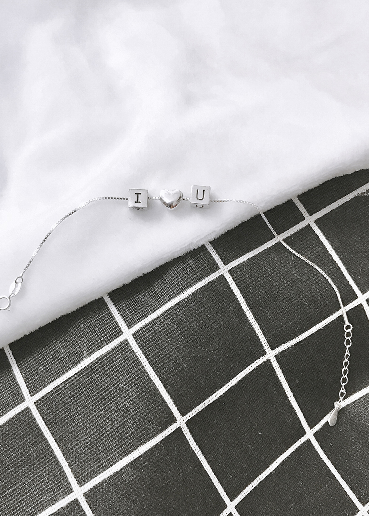 Lắc bạc I LOVE U -  Ngọc Quý Gemstones