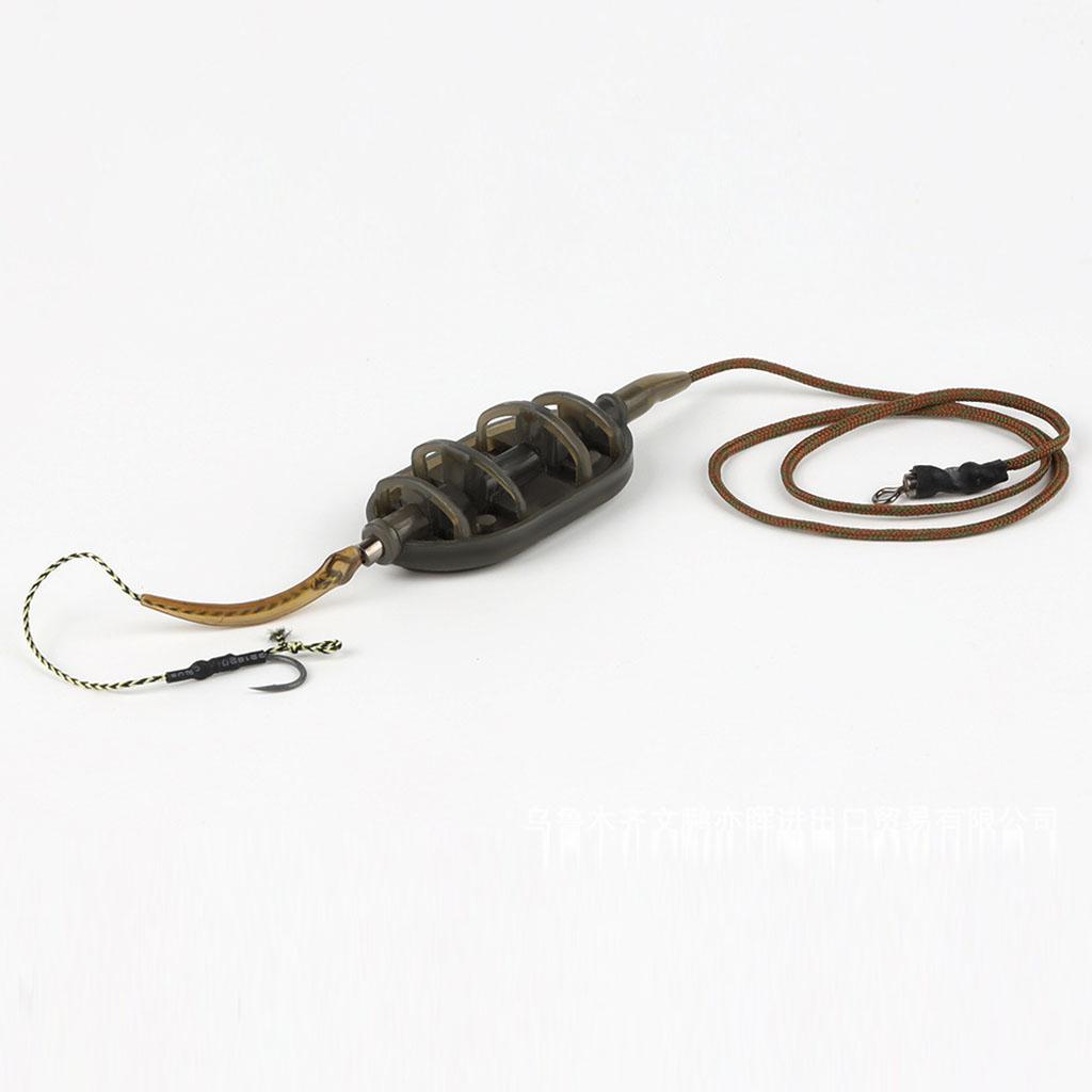 Carp Fishing Hair Rig Braided Wire Hook Group  Cage