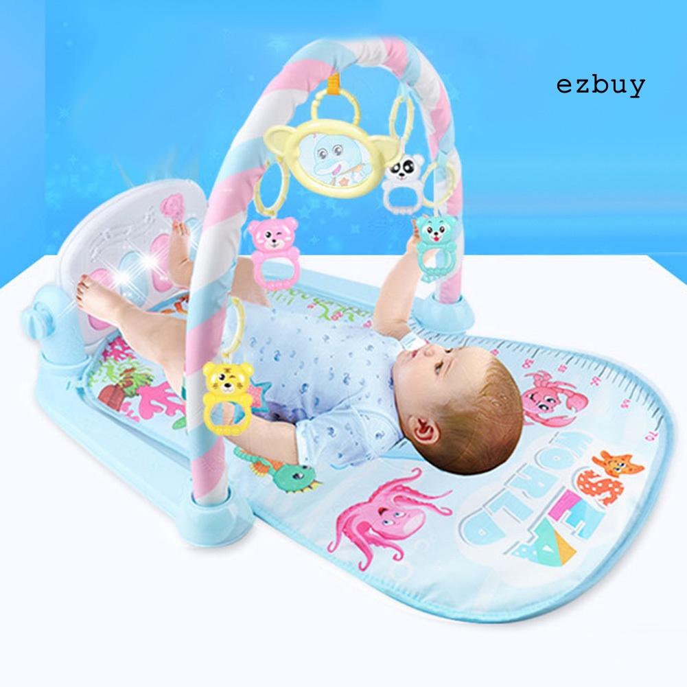 EY-Infant Baby Pedal Piano Play Mat Cushion Gym Blanket Fitness Bodybuilding Frame