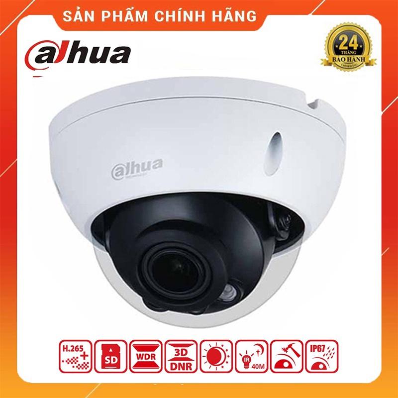 Camera IP bán cầu DAHUA 2-4MP chuẩn chống nước IP67, hồng ngoại thông minh - Hàng Chính Hãng