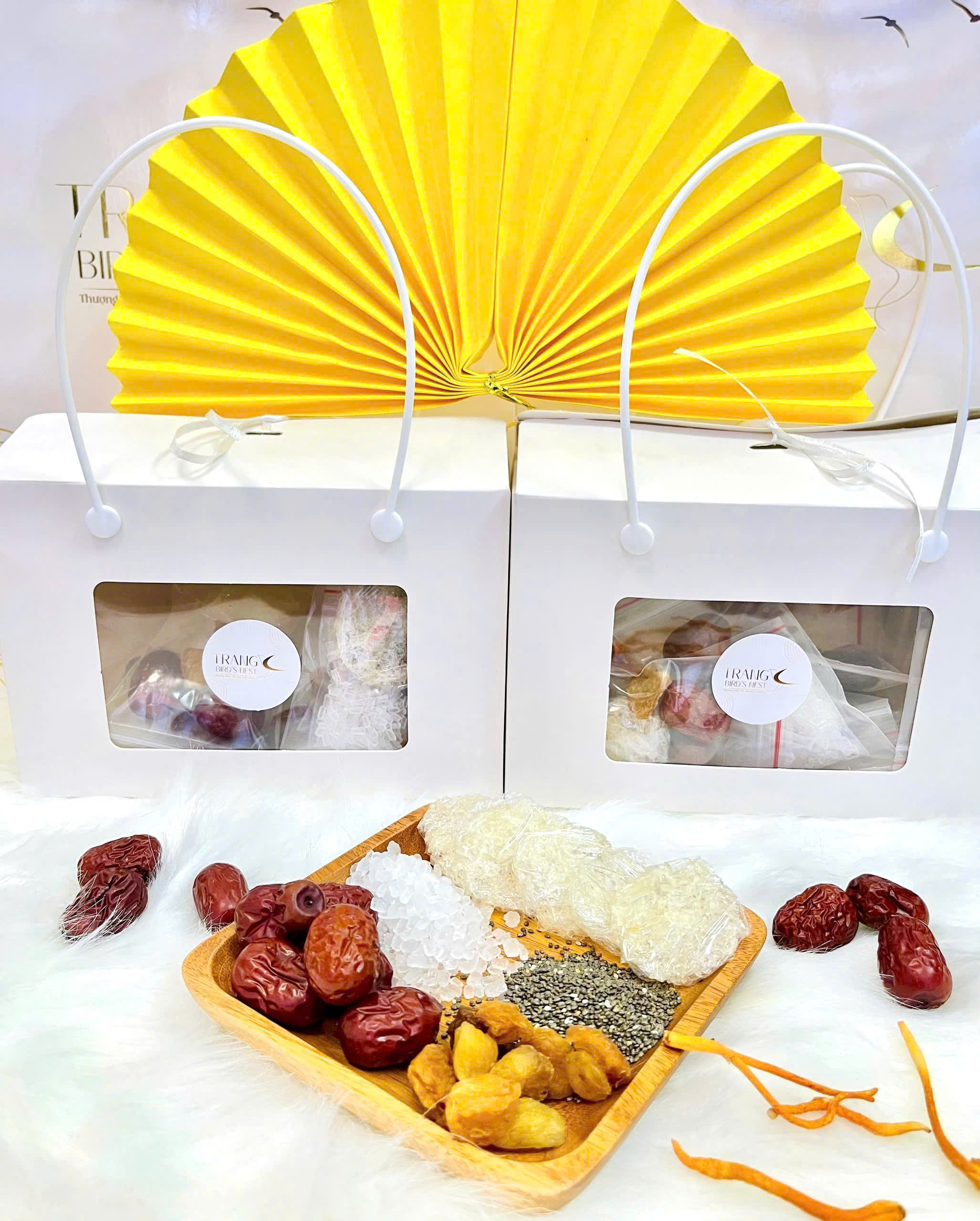 [SET 1]Viên Yến Baby Chia Sẵn   Mix Táo Đỏ - Đường Phèn - Long Nhãn  - Yến Sào Trang Birdnest - Tăng Cường Sức Khỏe - Tăng Hệ Miễn Dịch - Tăng Sức Đề Kháng