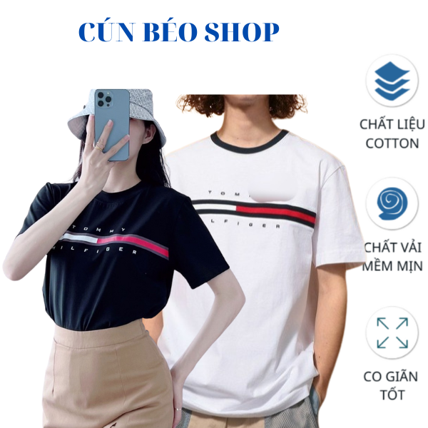 Áo Thun Nam Nữ Mặc Cặp, Hình Thêu Sắc Nét, Form Vừa, Size S M L XL (40-82kg), Áo Phông Cotton Dày Mịn Thoáng Mát MÃ TM001