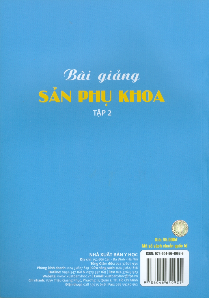 Bài Giảng Sản Phụ Khoa - Tập 2