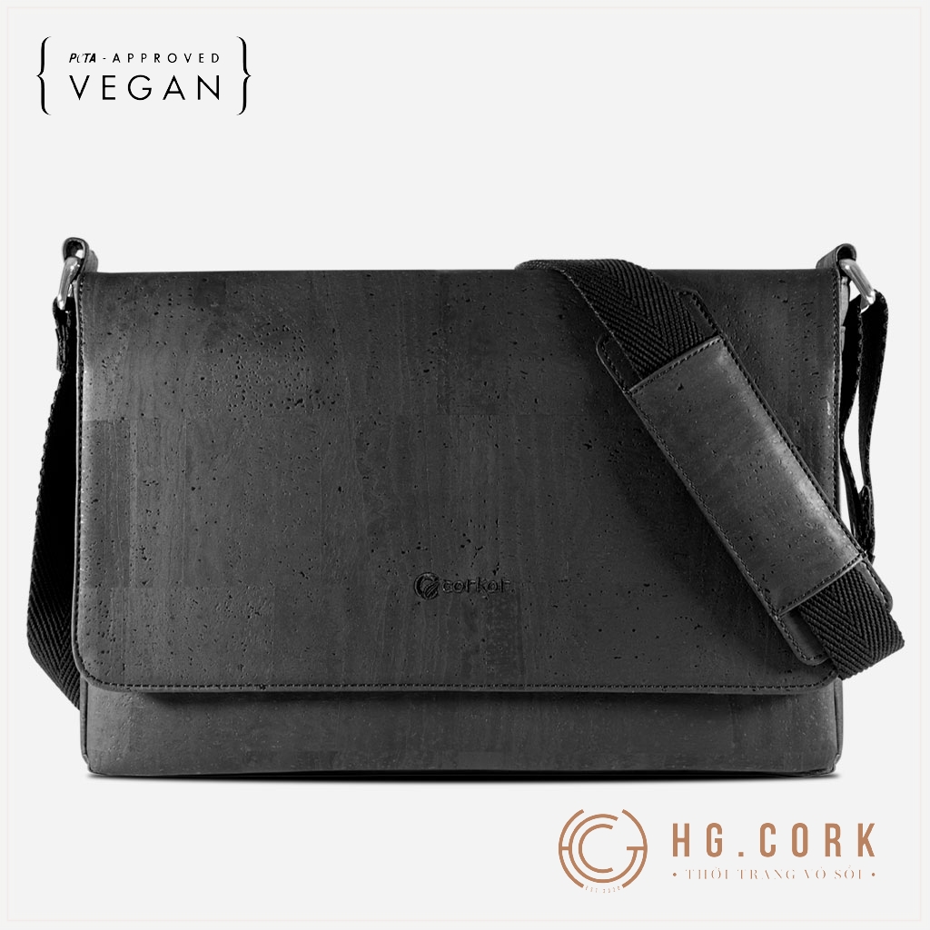 Túi Xách Nam Công Sở Cao Cấp - HGcork Corkor CK148 – Messenger Bag Cỡ Lớn - Hàng Chính Hãng, Sản Xuất Tại Bồ Đào Nha