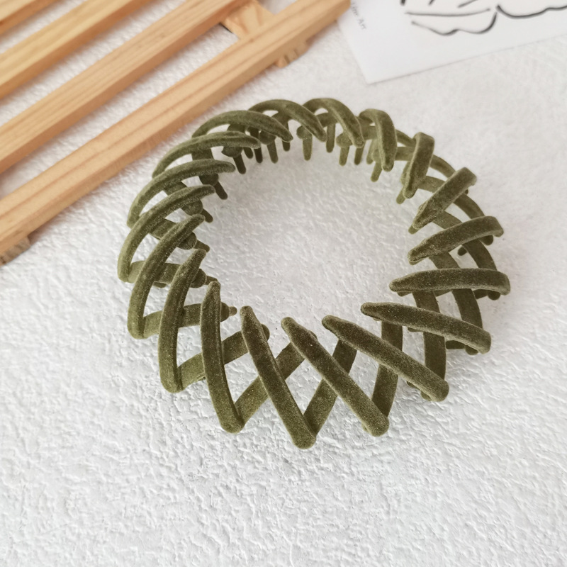 Kẹp búi tóc Hàn Quốc , cặp tóc tổ chim bằng nhung - tiemcuaxu