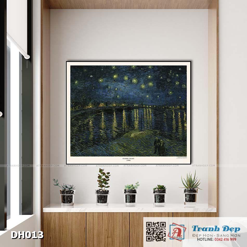 Tranh canvas - Starry Night (1888) - Vincent van Gogh - DH013