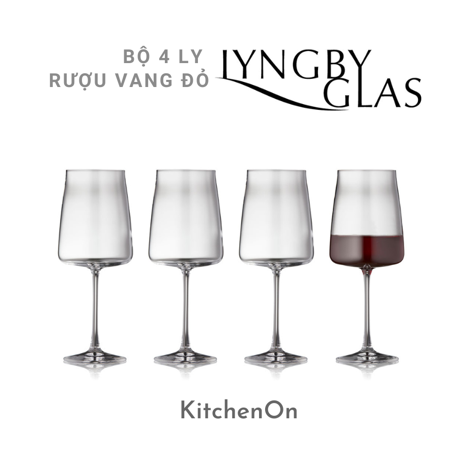 Bộ 4 Ly Rượu Vang Đỏ