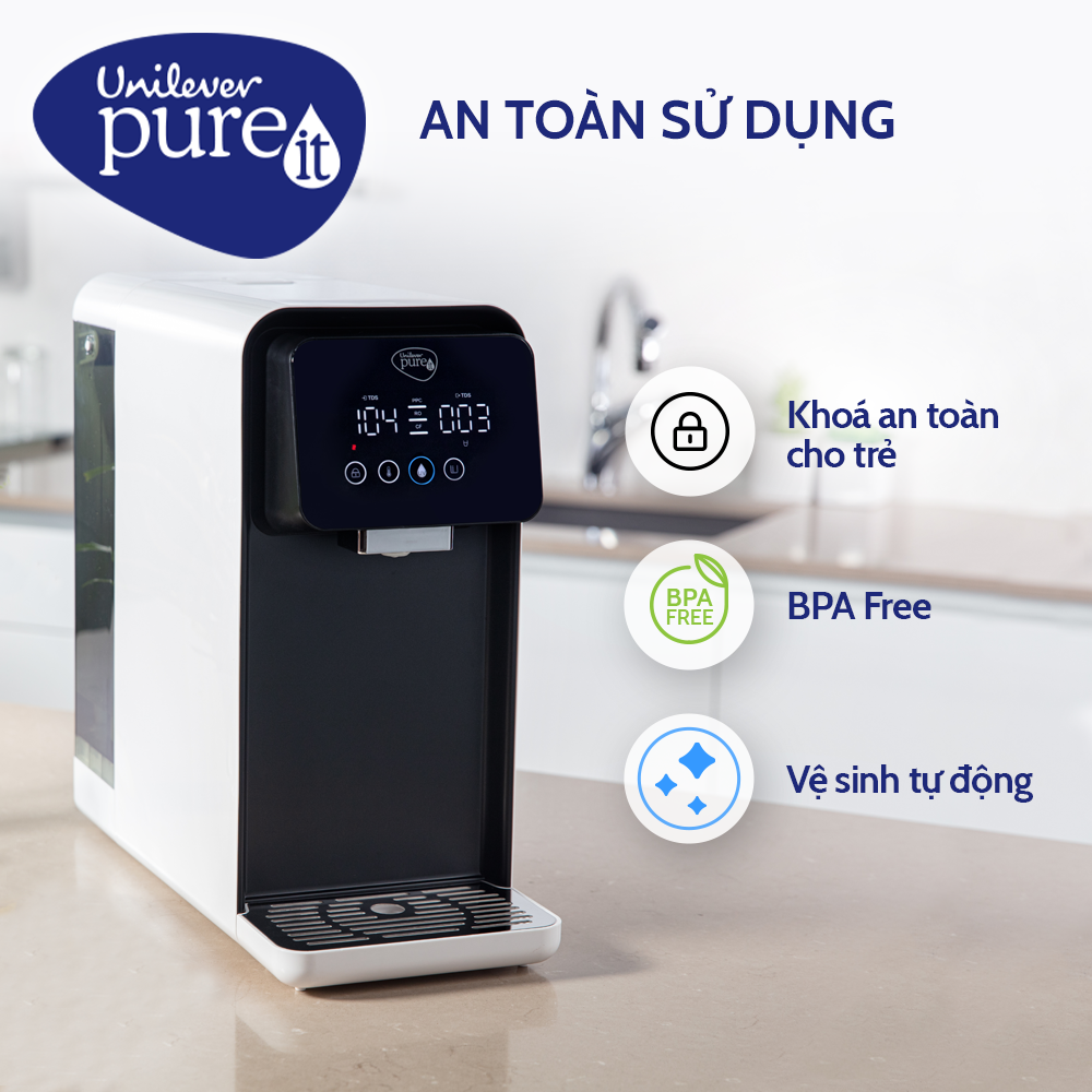 Máy Lọc Nước Pureit Lavita - CR5240 Chức Năng Làm Nóng Nhiều Cấp Độ Tích Hợp Công Nghệ RO+UV - Hàng Chính Hãng