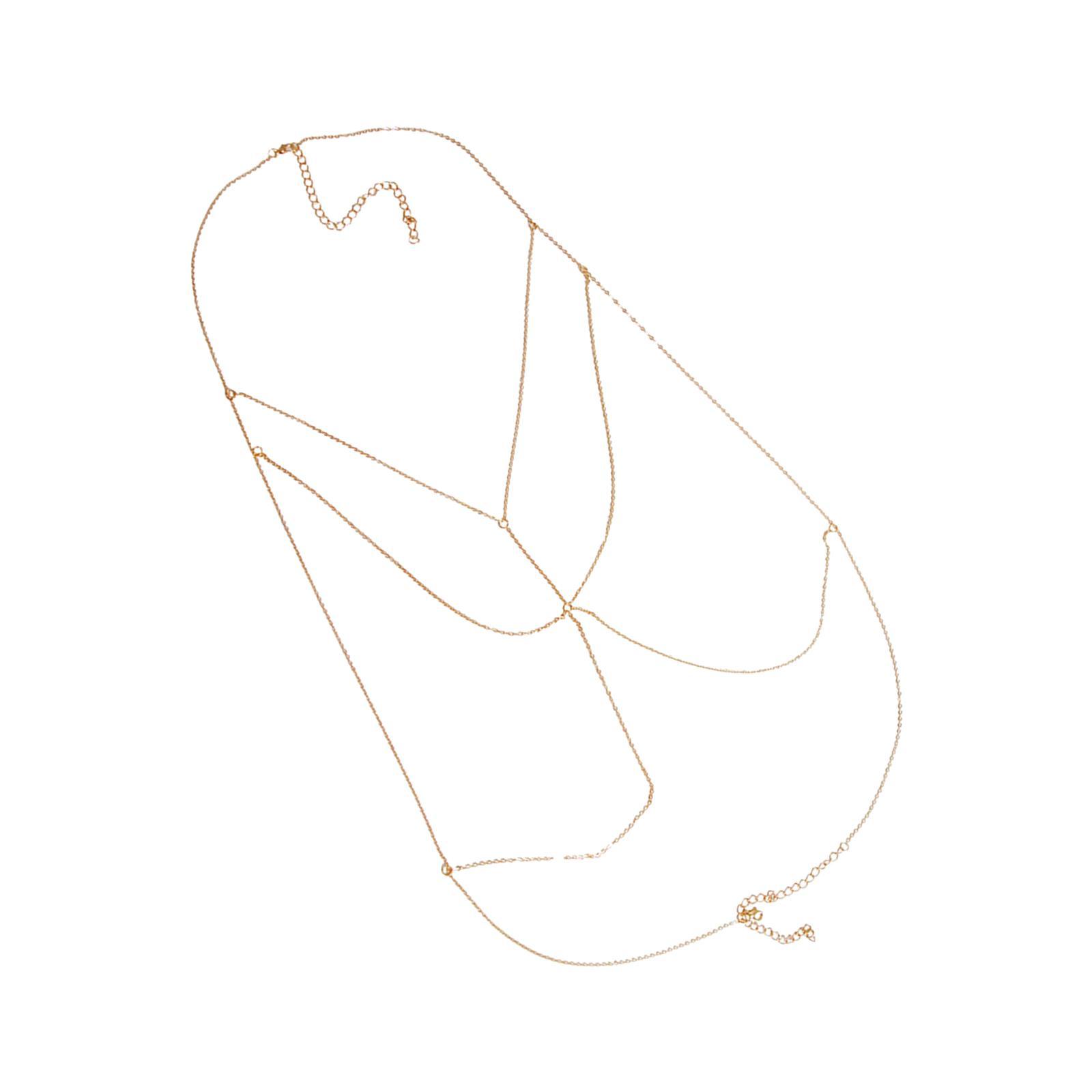 Crystal Bikini Bra Body Chain Popular Multi-Layer Jewelry Chains for Wedding Girls