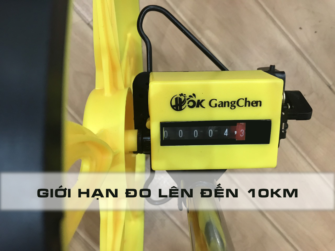 Thước lăn đường bánh xe đường kính 30cm, đo tối đa 100KM