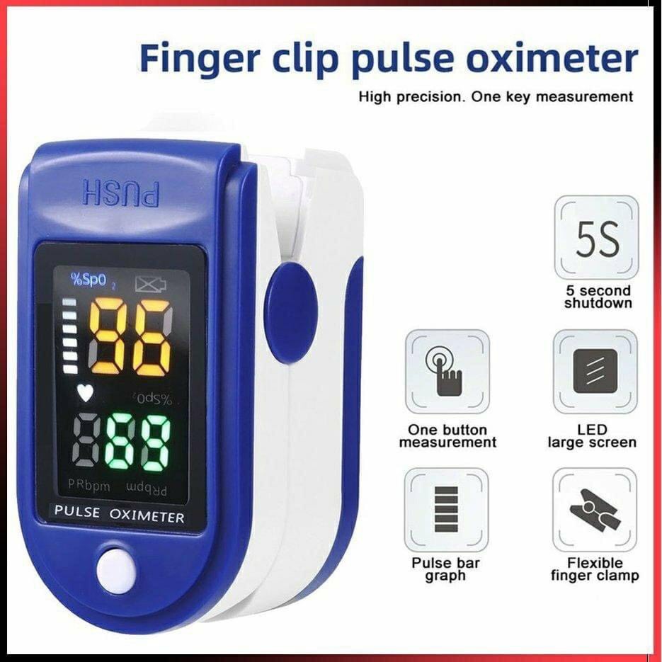 Máy đo huyết áp kẹt ngón tay kỹ thuật số Màn hình OLED màu kép đo nồng độ Oxy, SpO2 trong máu SpO2 Pulse Oximeter