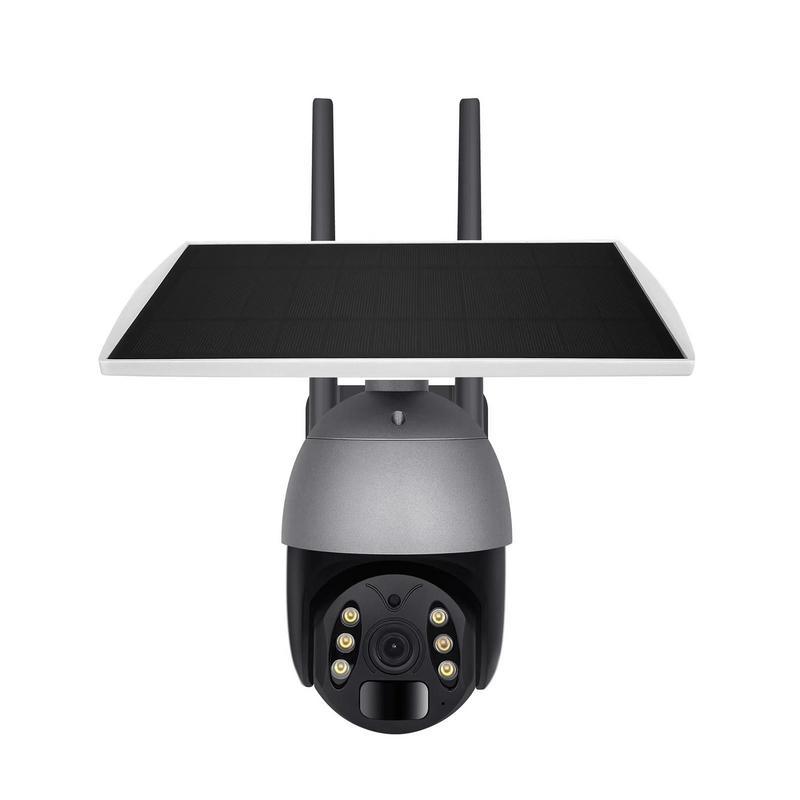 Camera mặt trời WiFi Máy ảnh IP không dây 3MP ngoài trời với bảng điều khiển năng lượng mặt trời