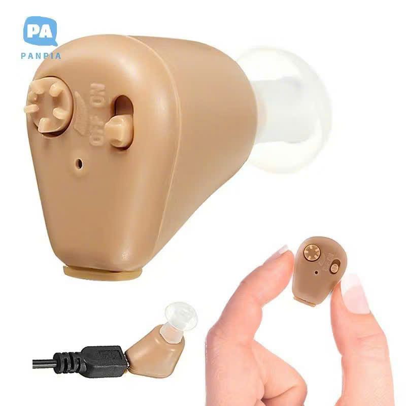 Máy Trợ Thính AXON Mini Nhét Tai Không Dây – Kèm 3 Nút Tai, Khuếch Đại Âm Thanh Cao Cấp, đèn trang trí