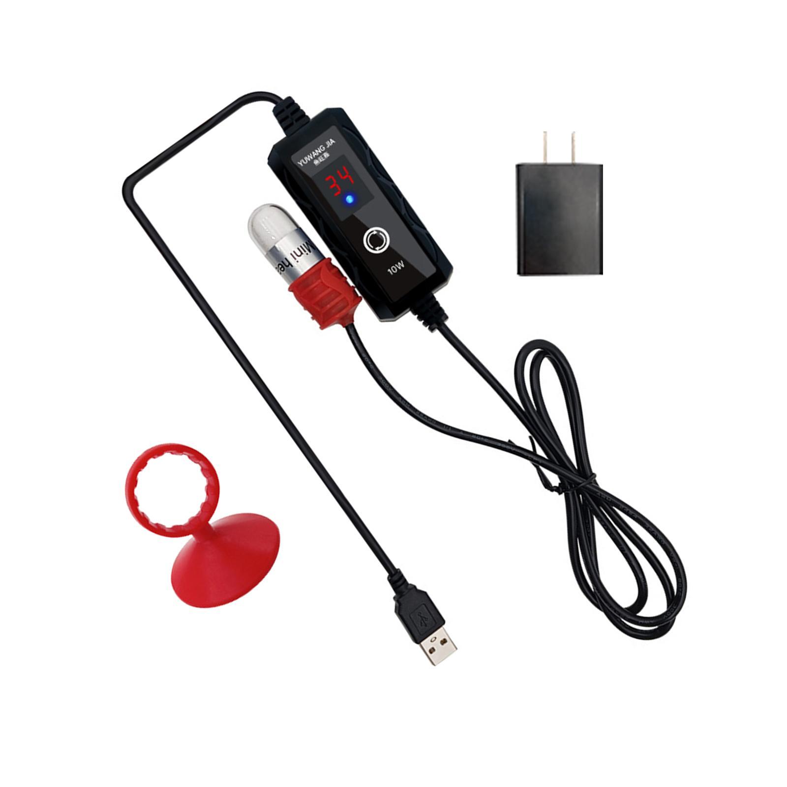 Aquarium Fish Tank Heater Heat Rod Submersible Thermostat for Turtle Pond