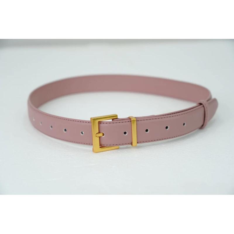 Thắt lưng bản nhỏ 3 CM mặt khoá đồng cao cấp- Dây nịt nữ -B09