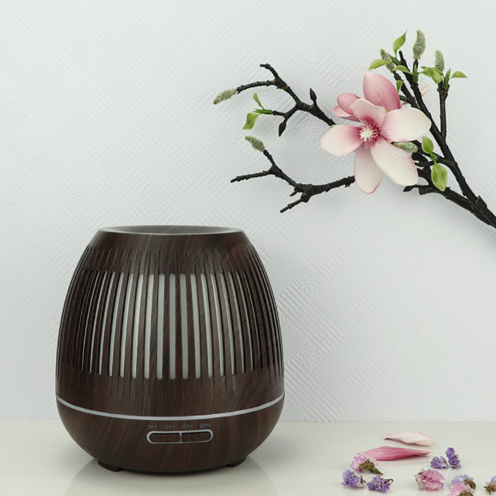 Máy khuếch tán/ máy xông tinh dầu hình tổ chim Lorganic + tinh dầu sả chanh / Phun sương sóng siêu âm/ thích hợp xông phòng 15-40m2