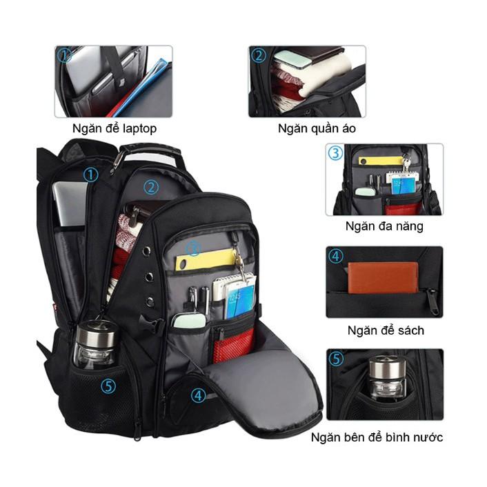 Balo dã ngoại chống thấm Waterproof Bag 35L (Đen)