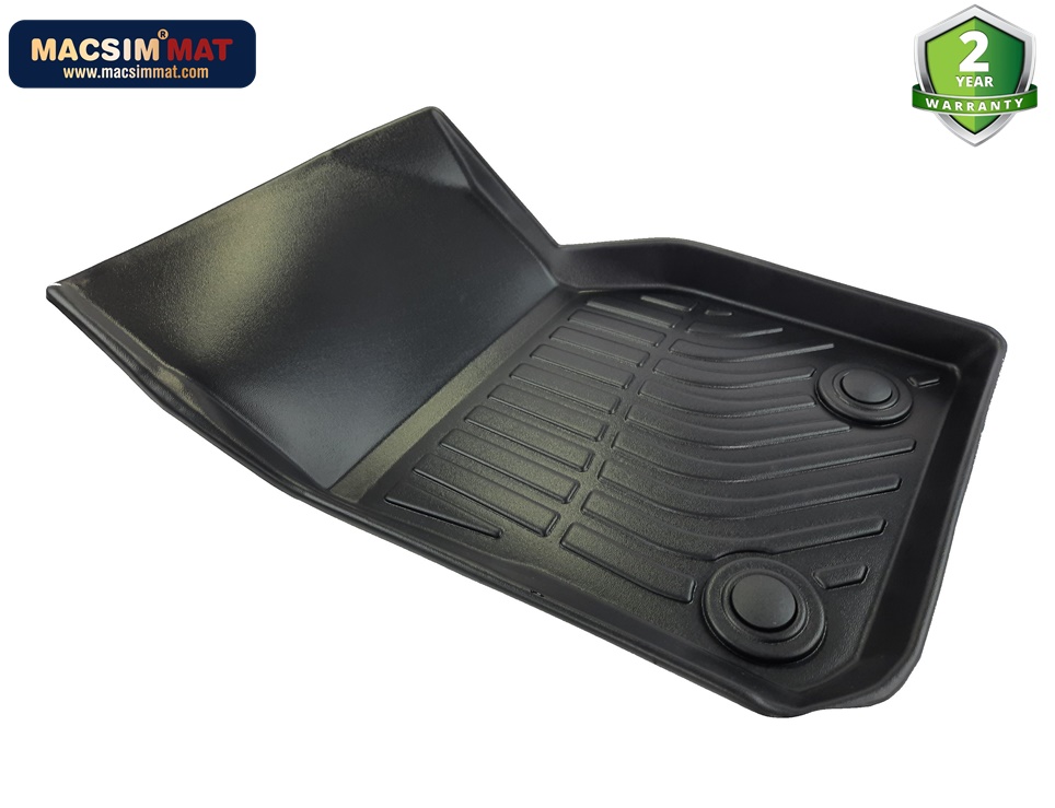 Thảm lót sàn xe ô tô Mini Cooper Hardtop 4 Door 5D 2015 - 2021 Nhãn hiệu Macsim chất liệu nhựa TPV cao cấp màu đen