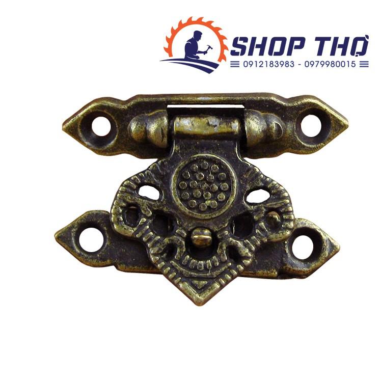 Khóa hộp giả cổ A024 lắp hộp gỗ