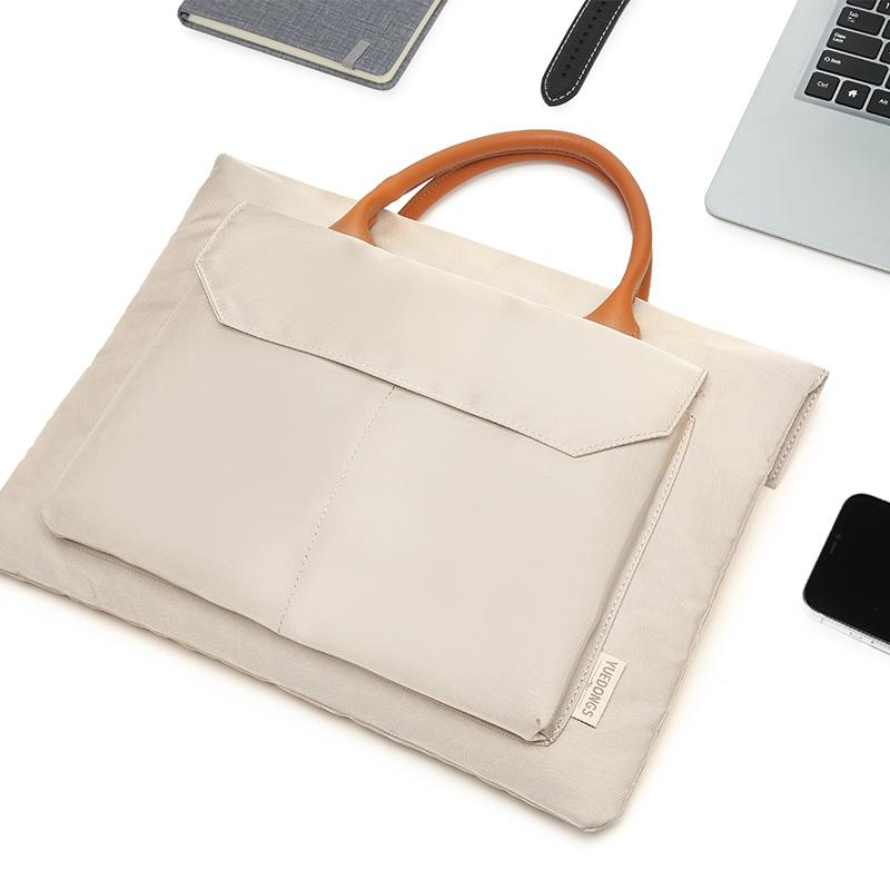 Laptop Mới Túi Xách Cho MacBook Air Pro 14 15.6 Inch Đa Năng Bỏ Túi Thời Trang Kinh Doanh Notebook Laptop Đựng Túi nam Nữ