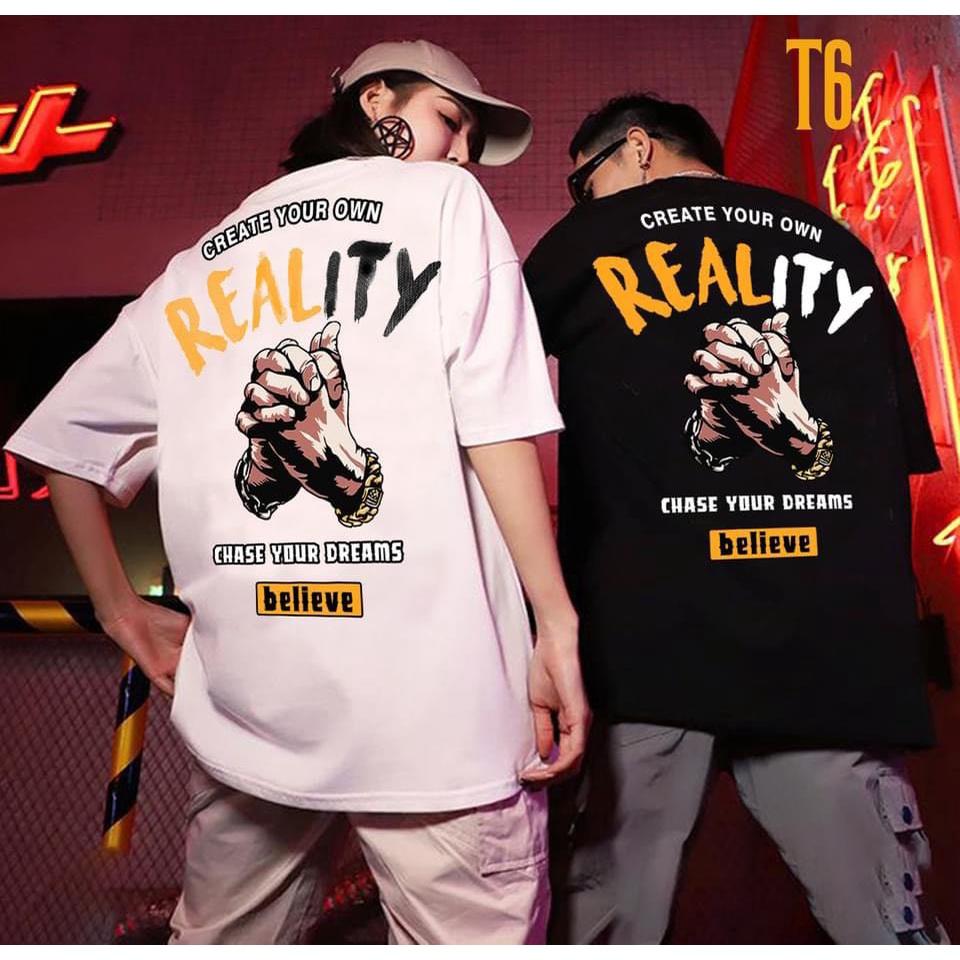 ÁO THUN NAM NỮ COTON BÀN TAY REALITY