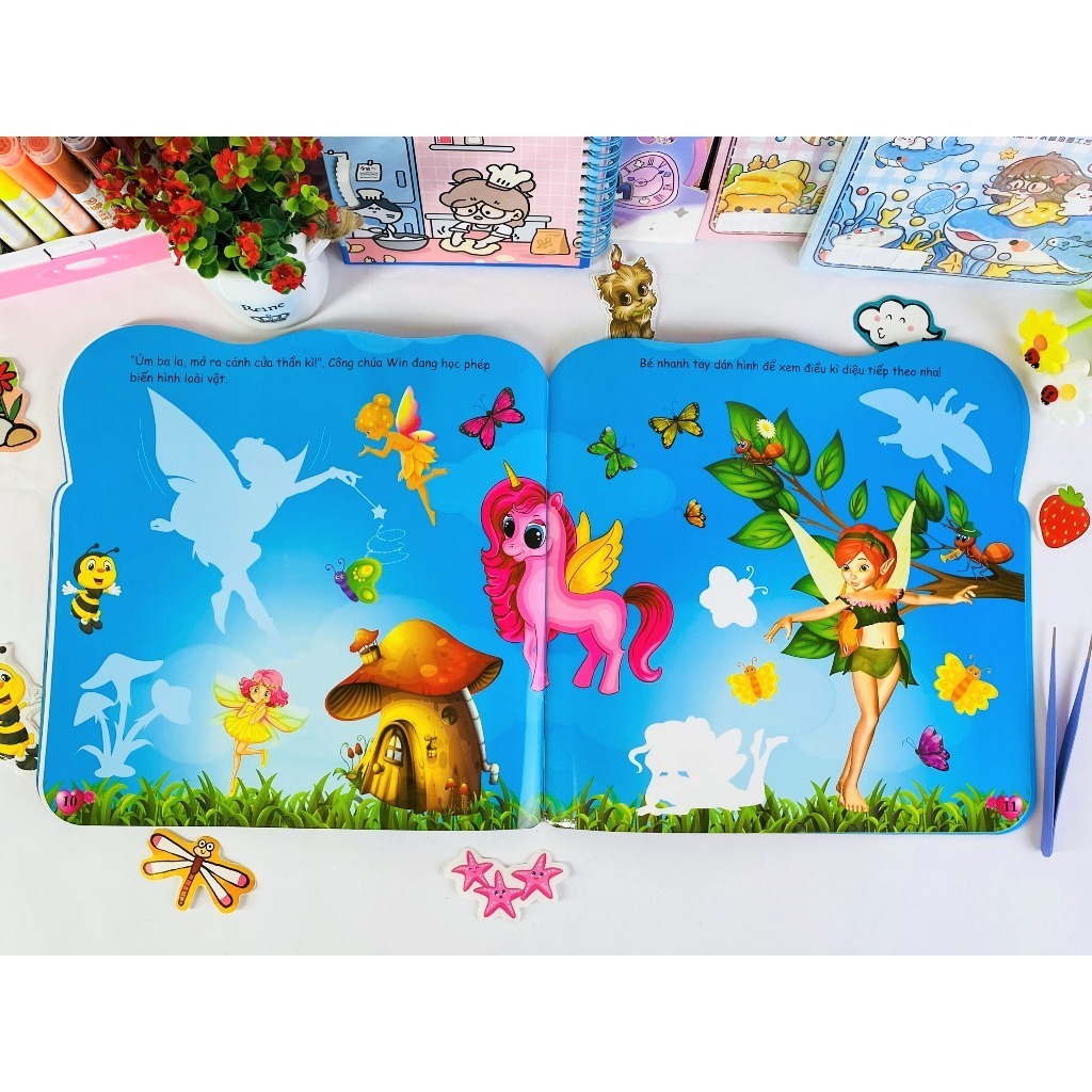 Sách - Dán hình Công Chúa Thiên Thần - Princess Sticker - Ndbooks