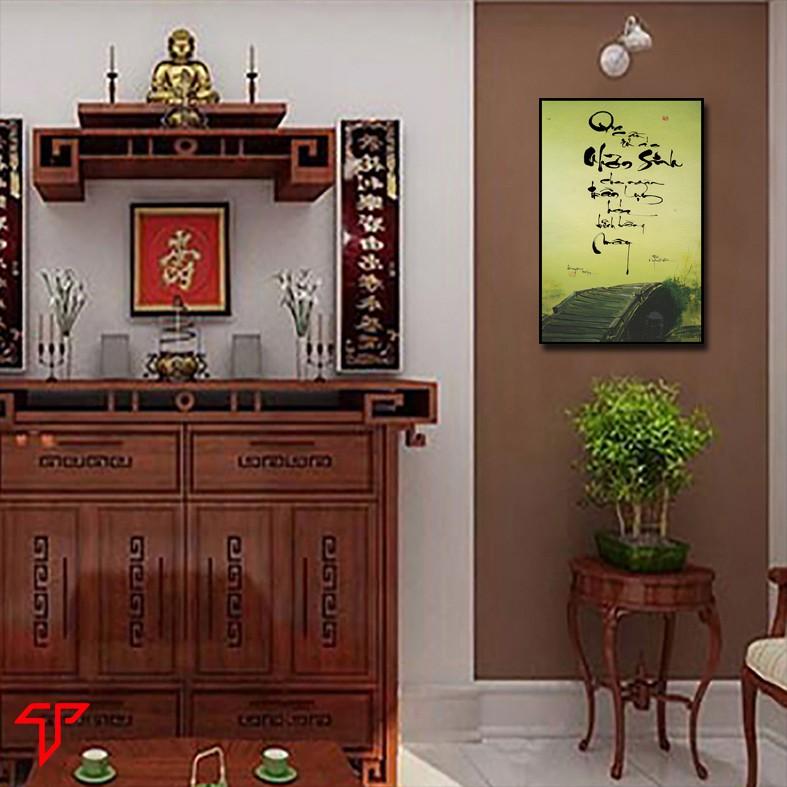 Tranh Thư Pháp Treo tường, tranh thiền châm ngôn sống