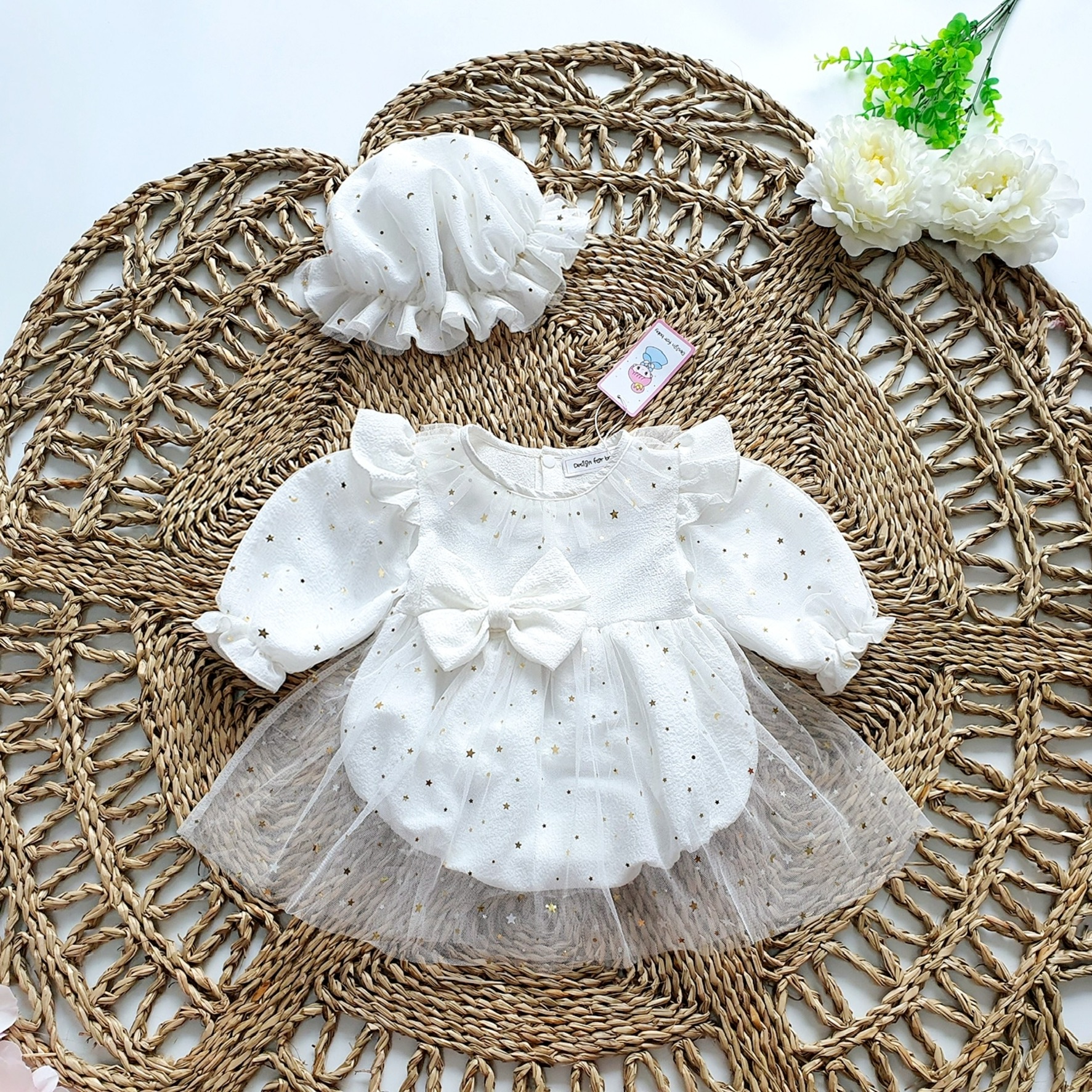 Body Váy Hoạ Tiết Quả Cherry Đỏ Chất Muslin Cao Cấp Cho Bé Gái 3 Đến 12kg