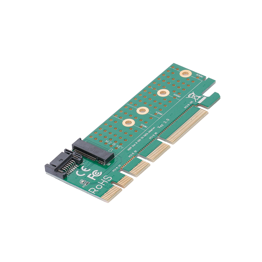 Bộ Chuyển Đổi SSD M.2 Sang SATA PCI-E Key B Khe Cắm PCI Express Bộ Cáp SATA